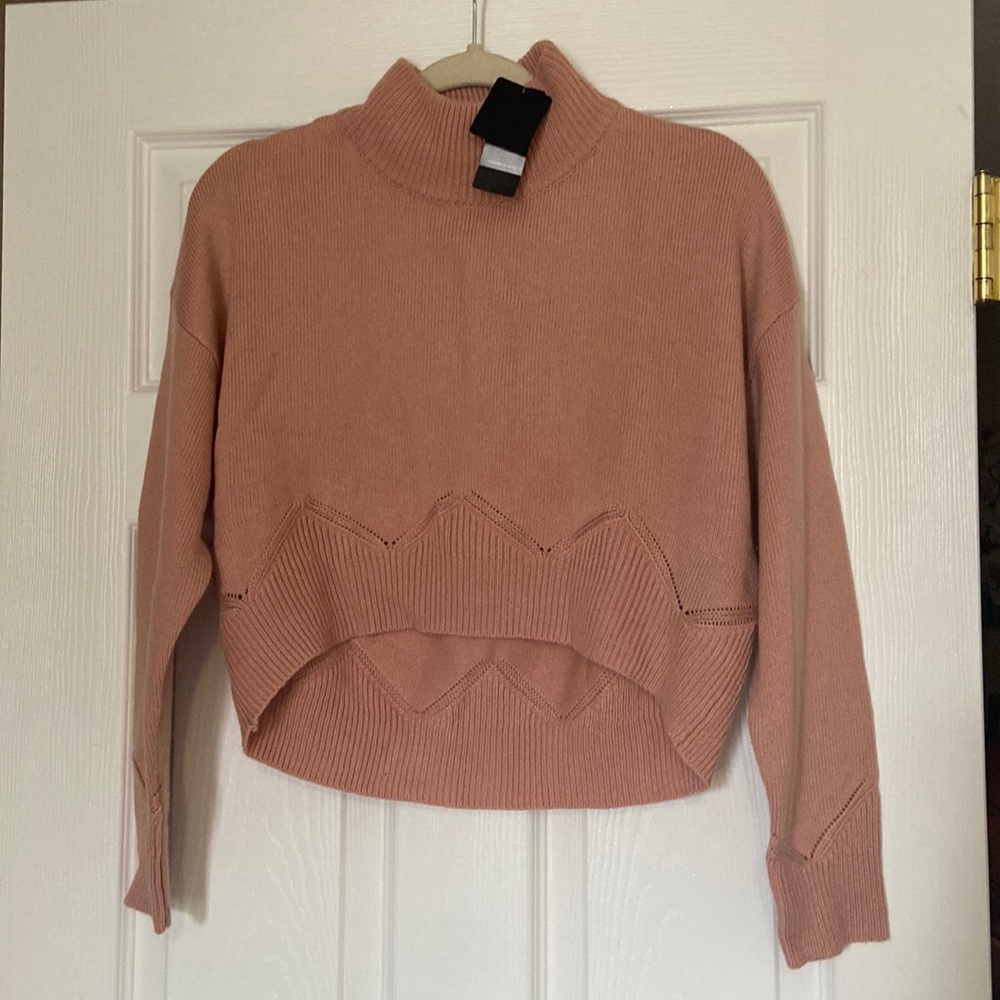 Bebe Mock Neck Sweater Top